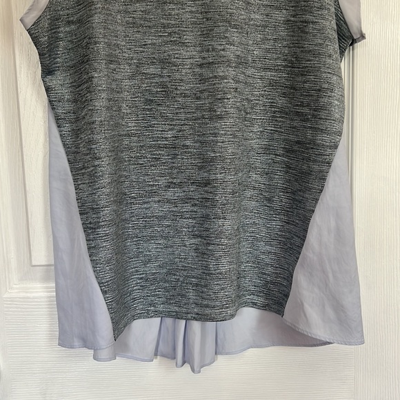 Apt 9 Womens T Grey and Blue High-Low Medium Short Sleeves Lightweig… - Picture 3 of 10